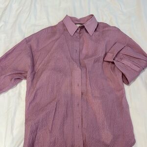 Zara Lilac Textured Shirt